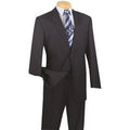 Vinci Men's Wool Feel Executive Suit 2 Piece Solid Color