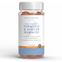 Turmeric & Ginger Gummies - 60GUMMIES, 30servings - Orange (High Strength)