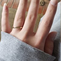 Aliança de moeda antiga avulsa modelo abaulado 2mm