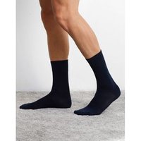 Multipack tre calze corte unisex in caldo cotone Comodo / BLU NOTTE / 43/46