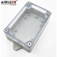 100mm x 68mm x 40mm Clear Cover Sealed DIY IP65 ABS Plastic Wire Box Waterproof Electric Junction Box with Fixed Mount Holes