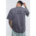 Camiseta Oversize Con Estampado De Texto Limited, Gris
