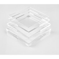 Clear Cast Perspex Acrylic Sheet - 25.0mm - Clear - Cut To Size