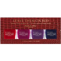 Leave Them On Red 4-Piece Nail Polish Set