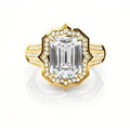 10K Gold 1.5 CT.T.W. Emerald Lab Created Diamond Custom Engagement Ring D VVS1-VS1 IGI Certified
