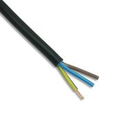 Zexum 2.5mm 3 Core Black Cable Flexible 3183Y - 1 Meter