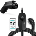 Lectron  Tesla (NACS) to J1772 EV Adapter (48A) + Portable Level 1 J1772 EV Charger (WiFi) | 120V | 12 A | NEMA 5-15 | 16 ft Cord