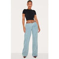 Shape Light Blue Wash Denim Wide Leg Jeans