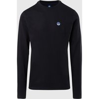 North Sails - T-shirt a maniche lunghe con logoNorth SailsBlackL