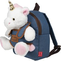 Zaino in Denim con Peluche