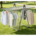 Electric Heated Foldable Metal Drying Rack With Foldable Design For Bathroom Outdoor Clothes Hanger Stand
