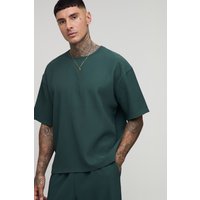 Tall Pleated Oversized Boxy T-Shirt, Verde