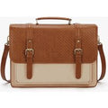 Dolce Weave Vegan Leather 15.6-Inch Briefcase