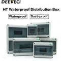 HT-5/8/12/15/18/24 Plastic Distribution Box Waterproof MCB Box Panel Installation Distribution Box Waterproof Junction Box