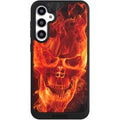Samsung Galaxy S23 FE Handy NIVOpure black Handyhülle Hülle NIVOpure Case Schwarz Skull Totenkopf Fire