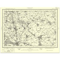 Ordnance Survey Cirencester 1896-1904 - Historical Reproduction Map - 1 Inch To 1 Mile 1:63 360 Scale