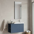 Perla Wooden Bathroom Furniture Set in Matte Blue