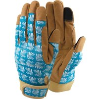Town and Country Lux Fit Synthetic Leather Garden Gloves Blue M