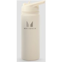 Borraccia in metallo riciclato con cannuccia a scatto Myprotein da 500 ml - Crema