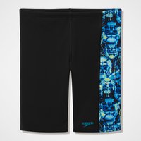 Speedo Jammer Garcon A Imprime Noir Bleu - 9-10