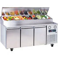 Professional 3 Door Ingredients Preparation Table