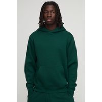 Basic Regular Fit Over The Head Hoodie, Verde