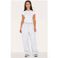 Petite Ash Grey Pintuck Drawstring Straight Leg Joggers