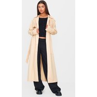 Sand Panel Detail Belted Trench Coat