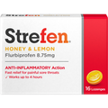 Strefen Honey & Lemon Lozenges 16 Pack