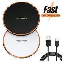 Fast Wireless Charger Pad For iPhone 17 Pro Max/17 Pro 16 15 14 13 12 Aipods Pro 4/3 Fast Charging Station For Samsung S25