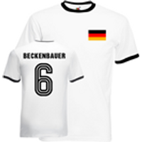 Allemagne Maillot Franz Beckenbauer - Gildan (blanc-noir)