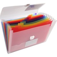 Classificatore Crystal Colours-33x25 cm-13 scomparti-cristallo