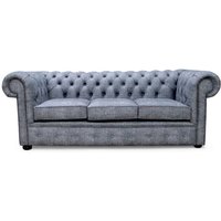 Chesterfield 3 Seater Maya Charcoal Grey Sofa Offer