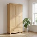 Arlington Wardrobe - 2 Door - 1 Drawer - Oak