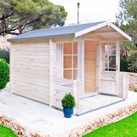 Shire Maulden 2.7m x 3.5m Log Cabin Summerhouse (19mm)