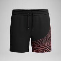 Short de bain HyperBoom Splice 40 cm, hommes, noir/corail