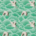 Harlequin Wallpaper Cranes In Flight 111233