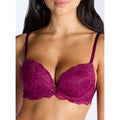 Boux Avenue Mollie lace padded plunge bra - Grape - 36A