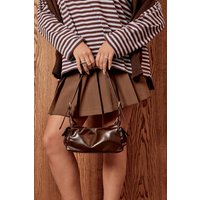 Cargo Detail Shoulder Bag, Brown