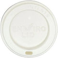 White 12/16oz compostable hot cup lids (10 x 100’s)