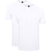 Alan Red T-shirt Virginia (lot de 2) Blanc taille S