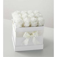 White Forever Roses - FedEx