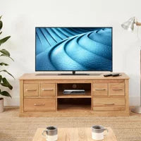 Mobel Oak Wide TV Cabinet