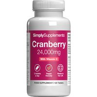 Cranberry 24000mg Vitamin C 160mg (120 Tablets)