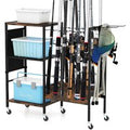 Fishing Rod Rack & Tackle Cart - Ultimate Fishing Gear Organizer | Wowcher