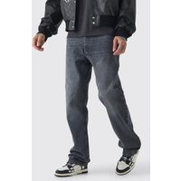 Vaqueros Tall Holgados Sin Tratar, Gris