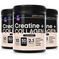 Creatine + Bovine Collagen Peptides Powder | 3 Pack Bundle