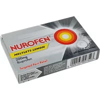 Nurofen Ibuprofen 200mg Meltlets Lemon - 12 Meltlets