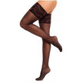 Glamory Deluxe 20 halterlose Strümpfe | Farbe: Black / Black-Red | Größe: 56-58