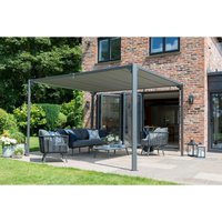 Pandora 3.6 x 3M Garden Pergola by Garden Must Haves Retractable Grey
